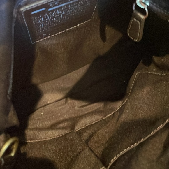 Coach Gold And Metallic Patchwork Medium Duffle Handbag - Picture 5 of 13